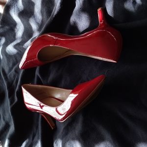 Nine West sz 10m ladies pumps in burnt orange/brick red